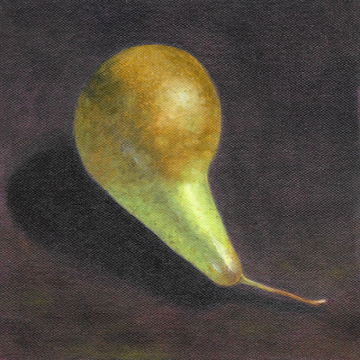 Pear, 2015, oil on canvas board, 20x20cm